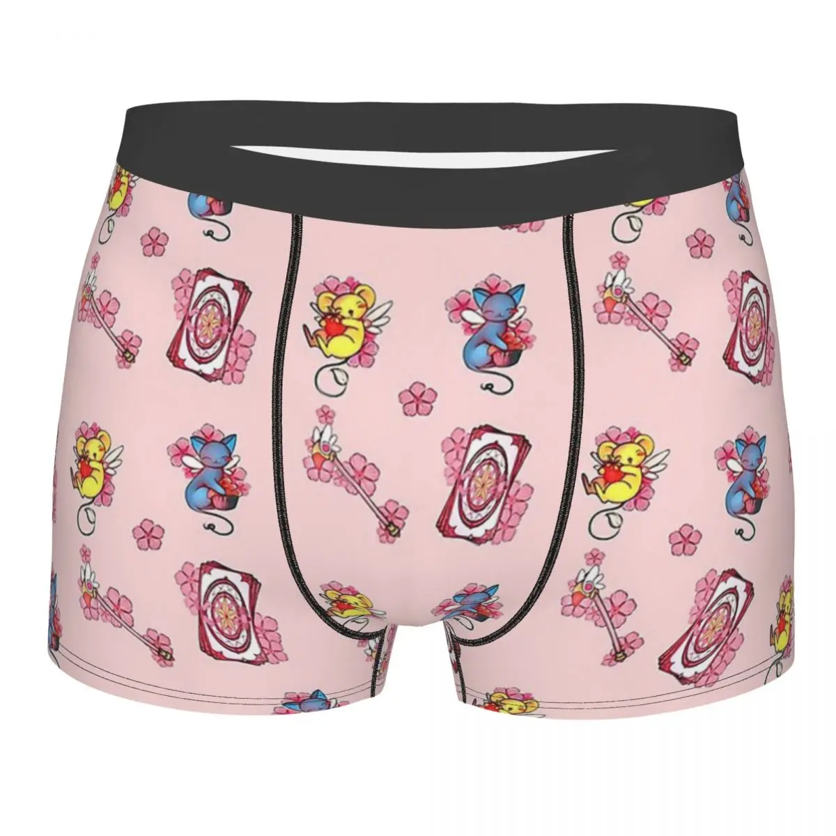 Themed Card Captor KINOMOTO SAKURA Anime Underpants Homme Panties Men's Underwear Print Shorts Boxer Briefs