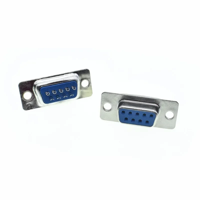 Conectores de puerto serie RS232 DB9, carcasa de enchufe macho hembra, Conector de enchufe de plástico, adaptador de enchufe COM de 9 pines