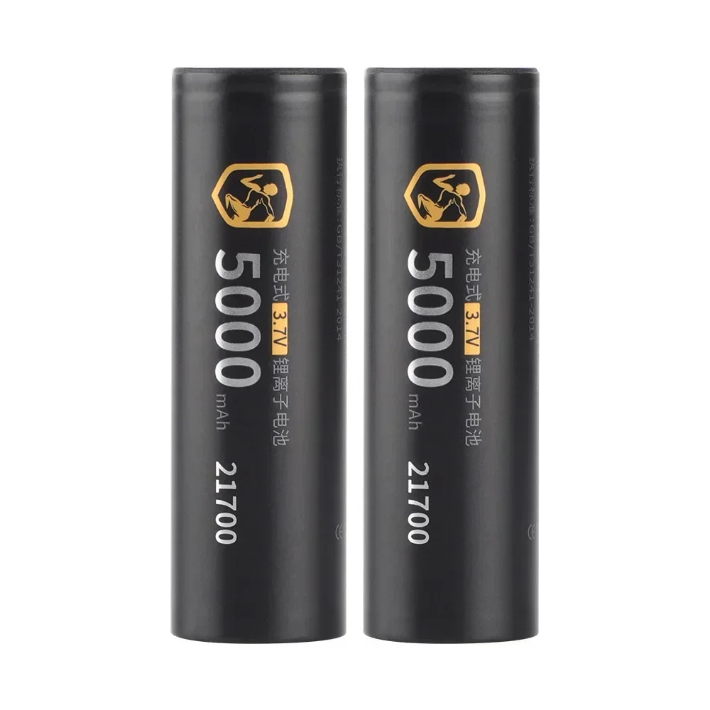 DLGPOWER 21700 3.7V 5000mAh Rechargeable Li-Ion Battery with Smart Charger Flashlight High Power Electrical Tools Battery Pack