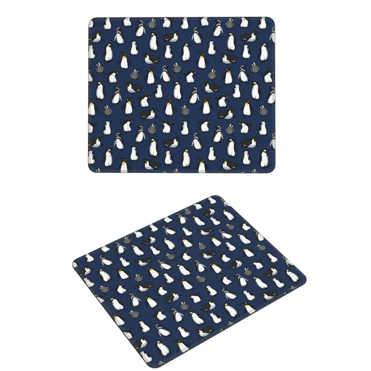 

Cute Penguin Pattern (Dark Blue Variant) Mouse Pad Computer Keyboard Mouse Mat Gaming PC Desk Mat Office Accessories Table Mats
