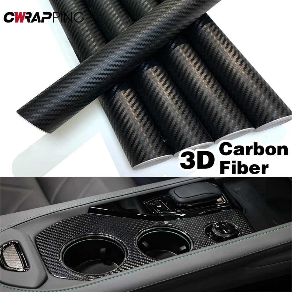 3D Carbon Fiber Auto Selbstklebende Vinyl Wrap Wasserdichte Auto Körper Schutz Film Dekor für Motorrad Aufkleber Autos Zubehör