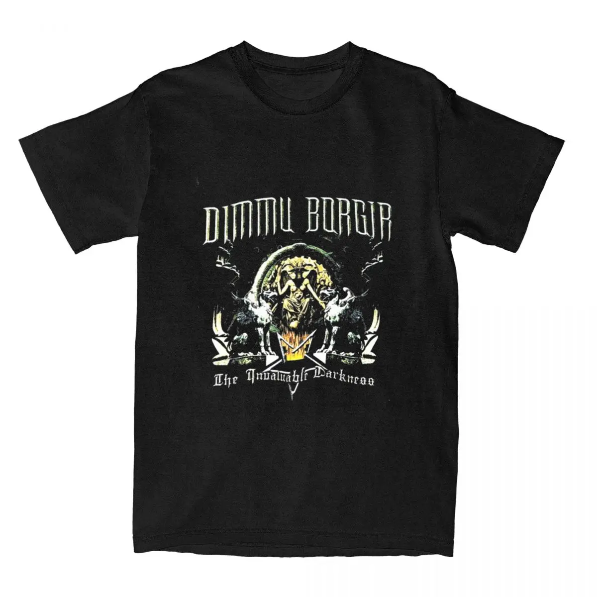 Metal Band Dimmu Borgir Rock T Shirt Merchandise for Men Women Cotton Fashion for Male Tees Short Sleeve Tops Gifts