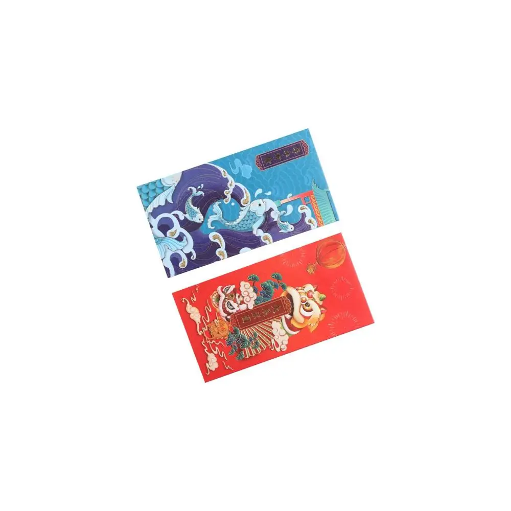 Classic Tradition Spring Festival Decoration Hot-Stamping Blessing Crane Bless Pocket Red Pocket Red Envelope Chinese New Year