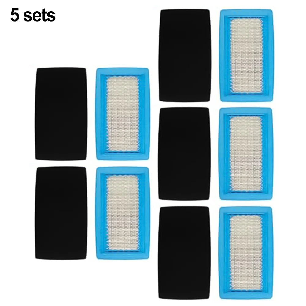 5 Pack Air Filter And Pre-Filter Kit For Echo PB-8010 PB-9010 Backpack Leaf Blowers Replacement Accessories Garden Tool Parts