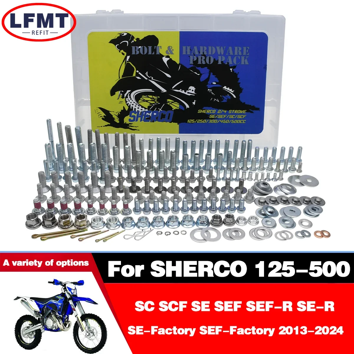 

Hardware Bolt Full Plastics Fastener Kit For Sherco SC SCF SE SEF SEF-R SE-R SE-Factory SEF-Factory 125-500 2013-2025 Motorcycle