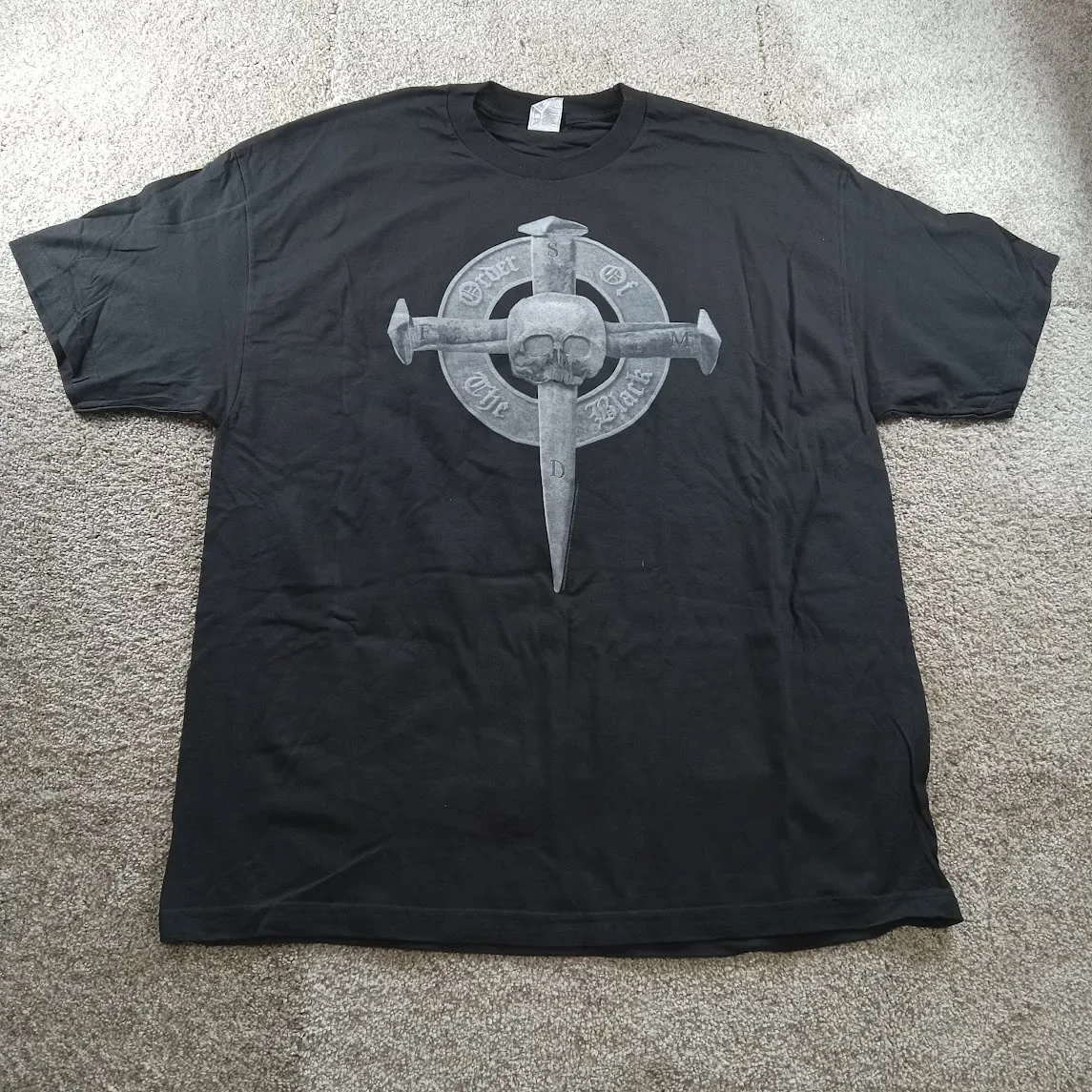 Black Label Society Shirt Mens 2XL Order Of The Black 2010 Concert Tee Deadstock