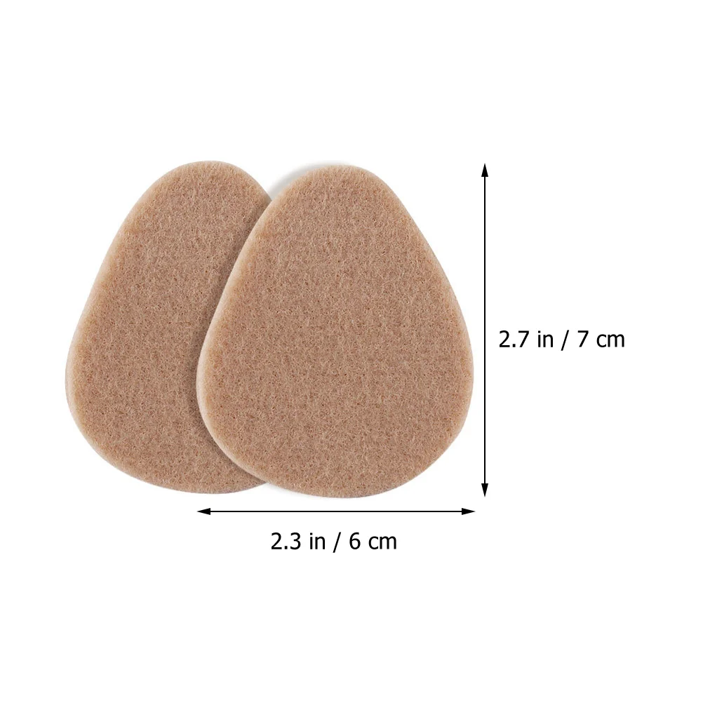 3 Pairs Whelping Pads Felt Metatarsal Foot Cushion Heel Outdoor Step Mats Ball of Pain Adhesive Shoe Tongue