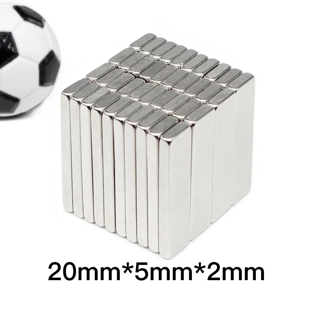 

Суперсильный квадратный магнит 20x5x2 мм для домашних холодильников, офисов DIY 20*5*2
