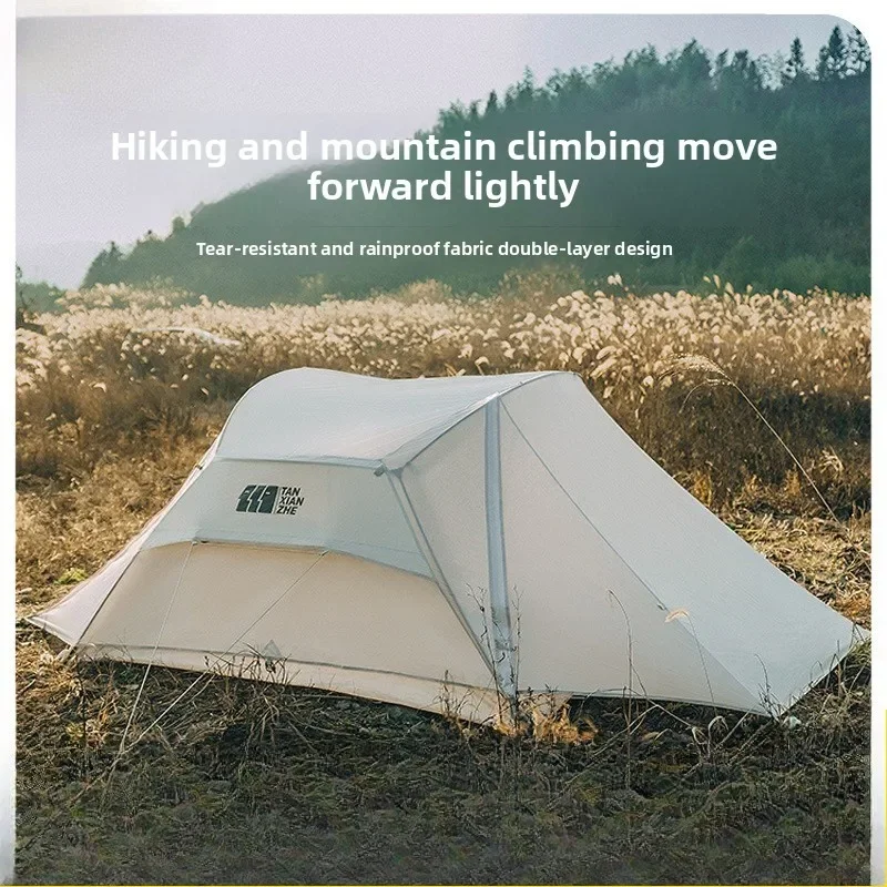 

Dangers Outdoor Camping Professional Mountaineering Tent Convenient Winter Rainproof Double Hiking Camping Equipment Set