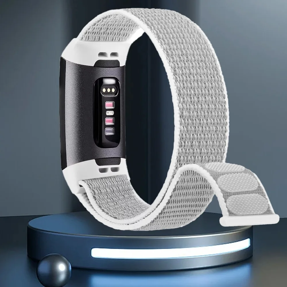 Gorgeous Nylon Braided Strap for Fitbit Charge 6/5 Replaceable Smart Watch Comfortable Band for Fitbit Charge 5/6 Belt Accessory