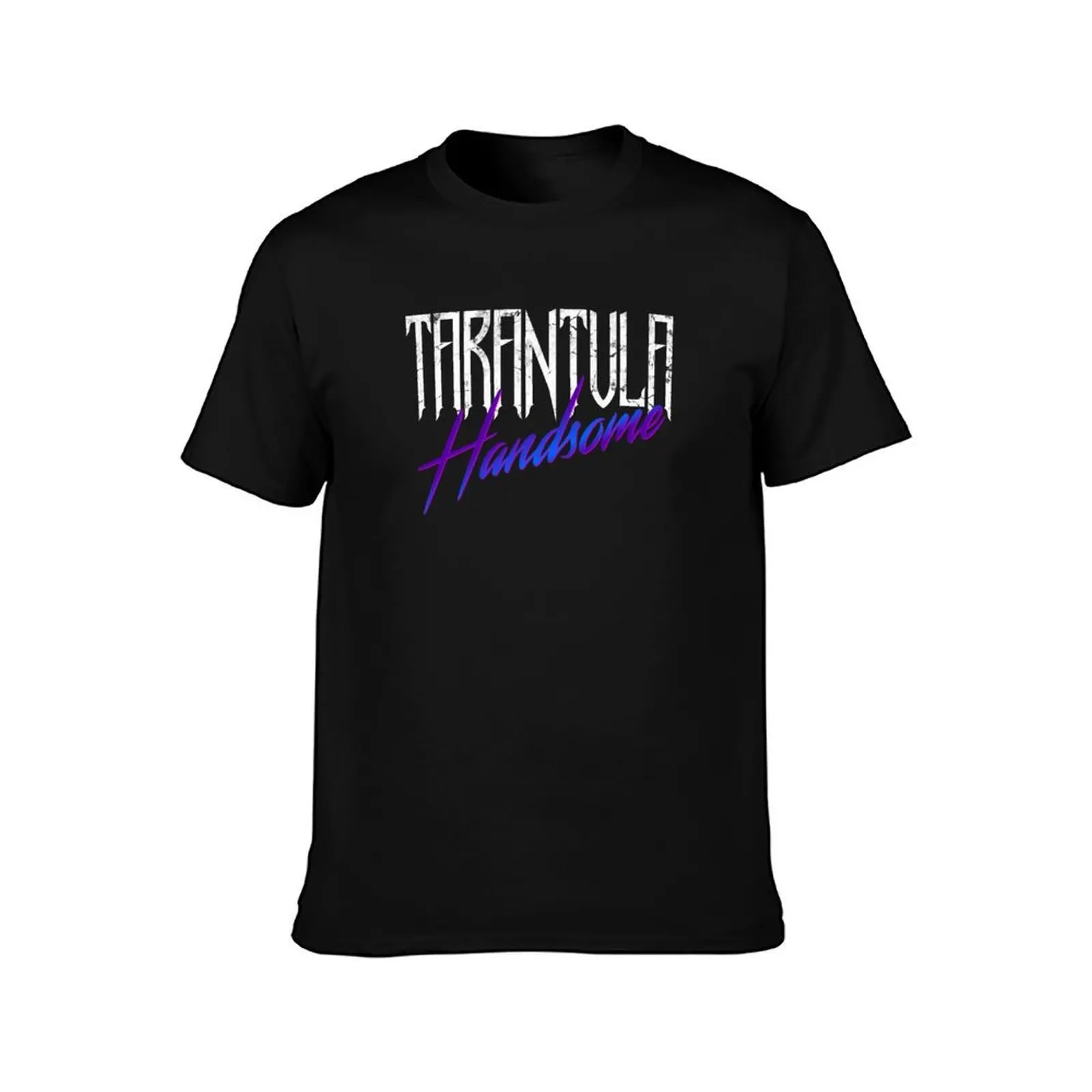 Tarantula Handsome Logo T-Shirt, Summer Casual Cotton Tee, Oversized Streetwear Tops, Vintage Graphic Print, Unisex Men Women