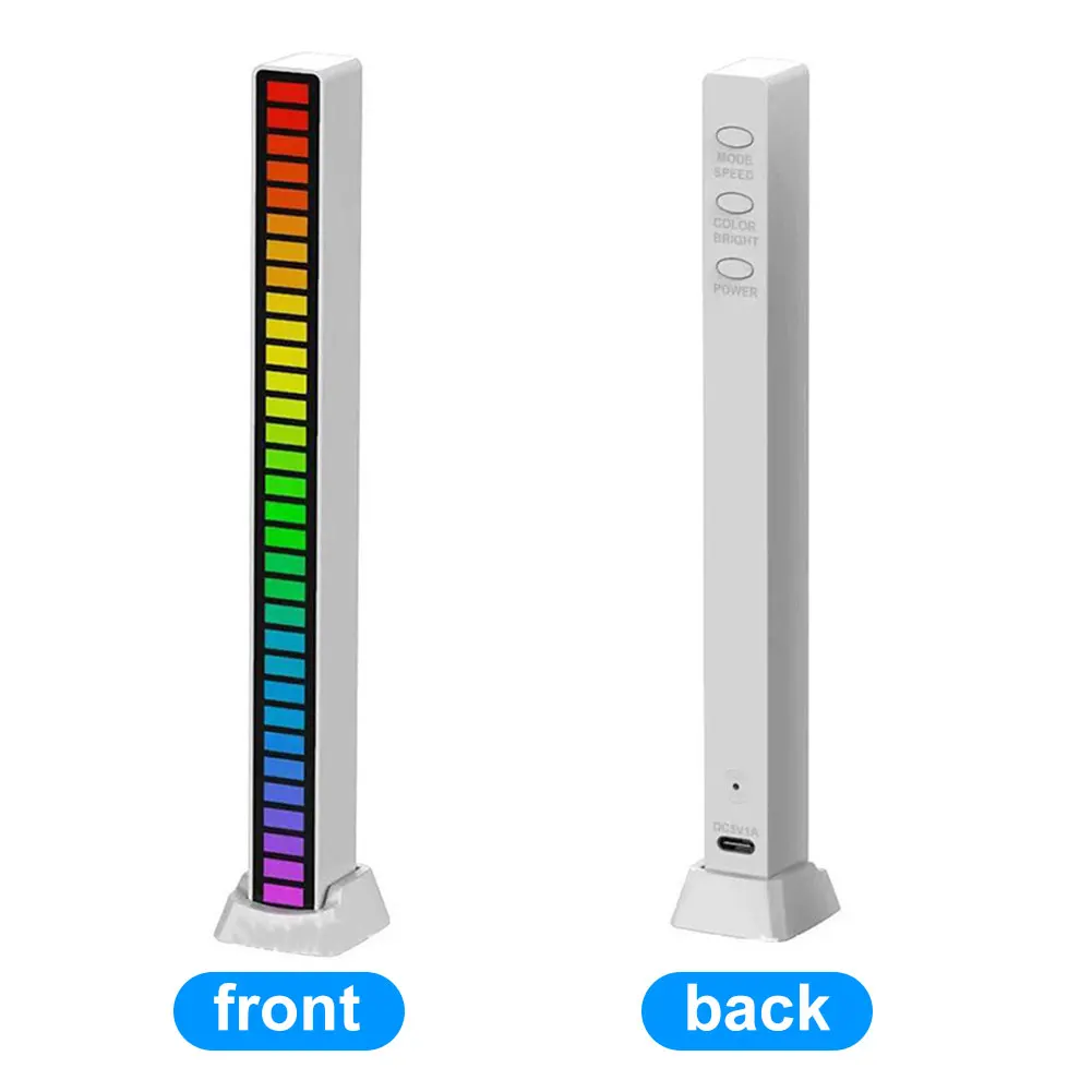 Carro novidade festa decoração de casa romântico data ritmo base sensível adesivo controle som rgb ambiente desktop barra luz led jogos
