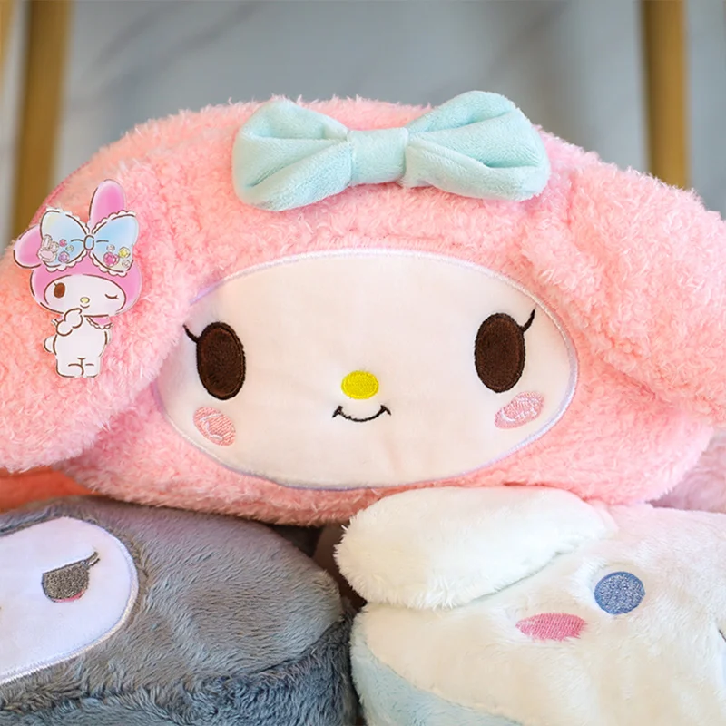Sanrio-estuche de lápices Kawaii para niñas, estuche de lápices de gran capacidad, papelería, bolsa de maquillaje de dibujos animados, melodía Kuromi Kirby
