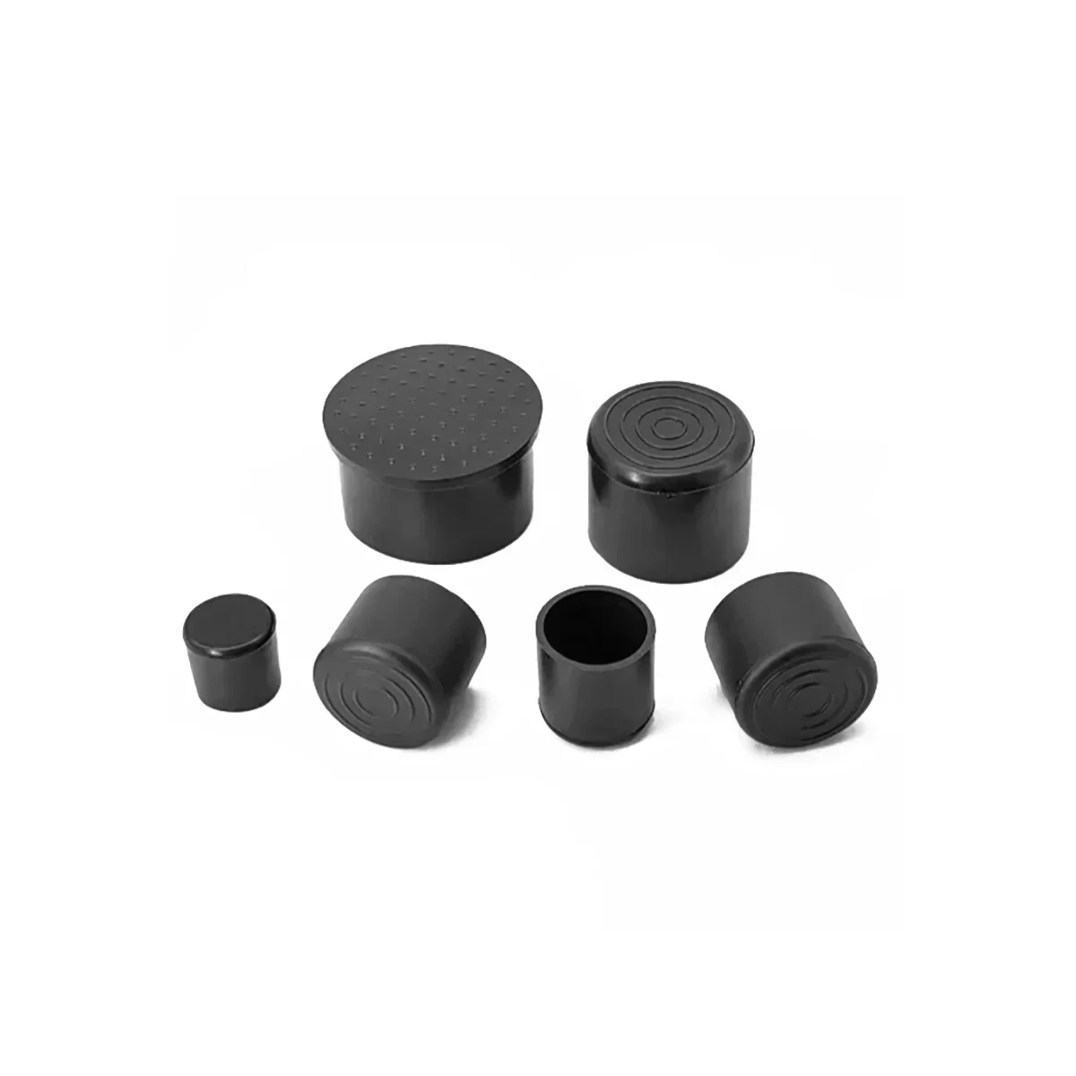PVC Circular Pipe Jacket Protective Pads, Mesas e Cadeiras de Móveis, Anti Slip, Espessado Foot Covers, Resistente ao desgaste