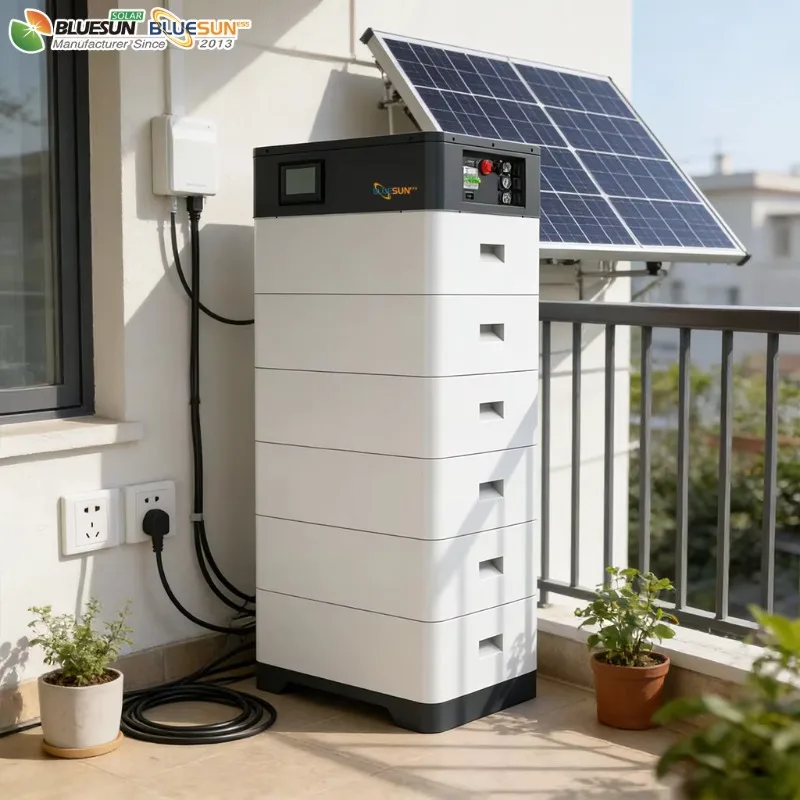 

【Предзаказ】Литиевая аккумуляторная батарея Bluesun Stacked 100Ач LiFePO4 для домашнего хранения энергии 15кВтч 20кВтч 30кВтч 40кВтч, солнечная батарея, литиевый аккумуляторный массив