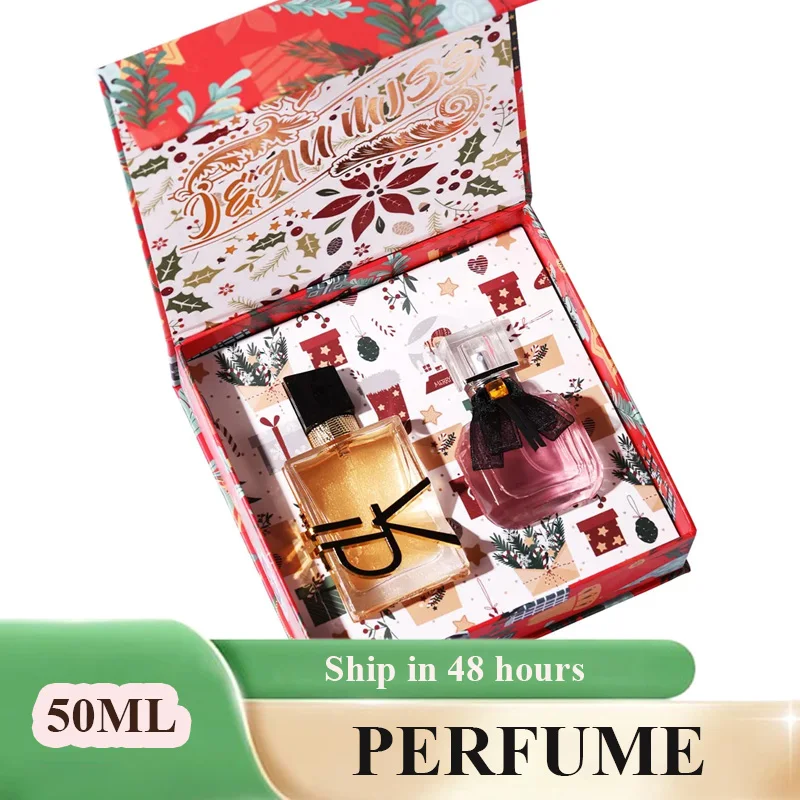 

50ML Womens Perfume Floral Scent Lasting Fragrance Pheromone Gift Box Set For Women Perfumes Fresh Body Spray Gift Eau De Parfum