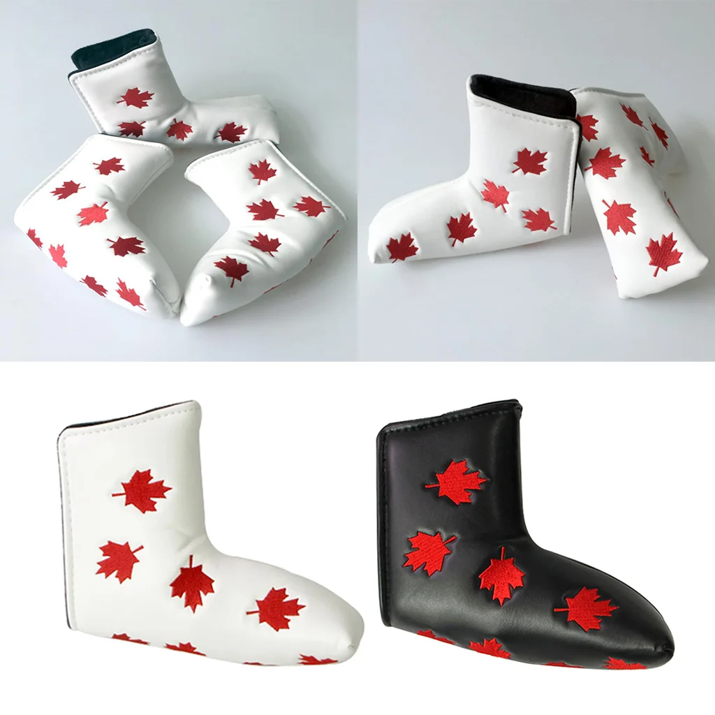 Couvre-tête de Putter en cuir PU, Protection de Golf, bottes à manches, accessoire de couverture de Club de Golf, équipement de golfeur, cadeau pour les golfeurs