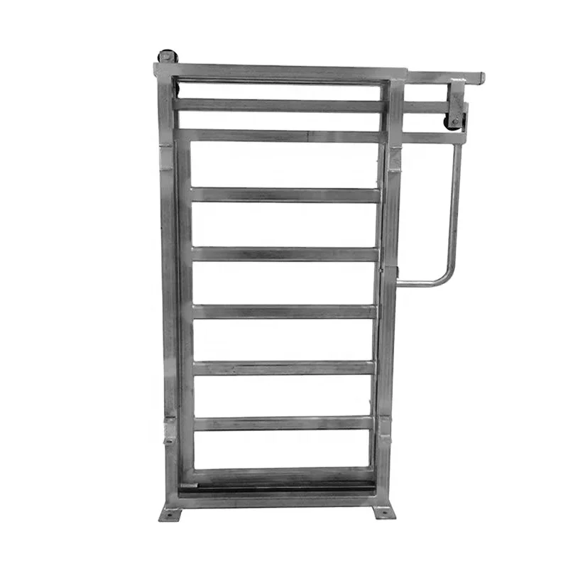 Porte coulissante de cour de bétail galvanisée ou de tuyau à chaud robuste