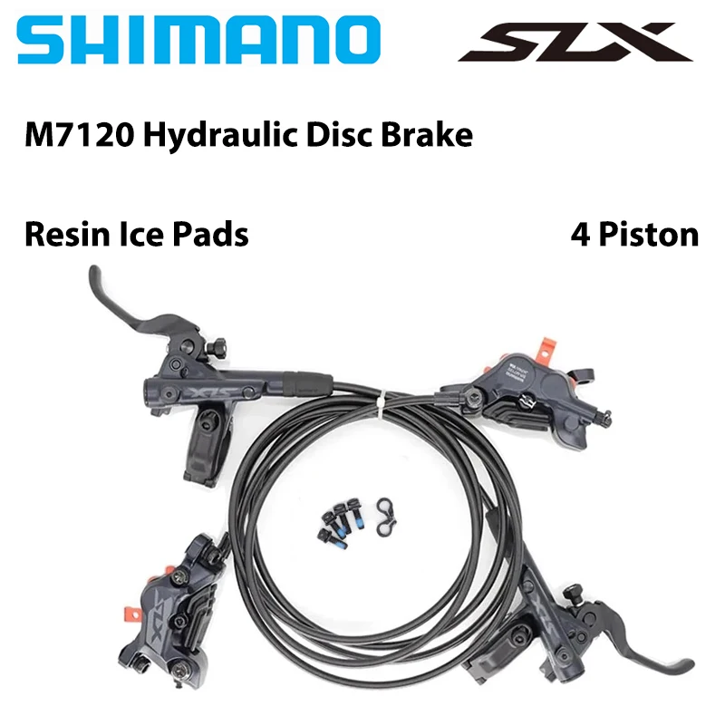 SHIMANO DEORE XT SLX M6100 M6120 M7100 M7120 M8100 M8120 2 oder 4 Kolben hydraulischer Scheibenbremssatz für Mountainbike MTB Original – Detail 6