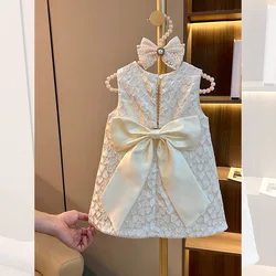 Robe de princesse de style occidental pour filles, robe d'été pour enfants, bébé fille, style français, livraison directe, printemps et été