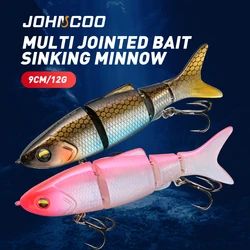 Crankbait multisección – Hundimiento lento para lubina