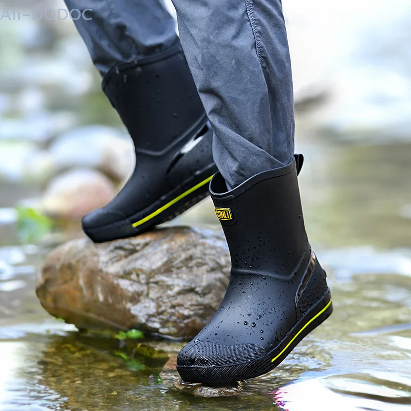 High Quality Marine Non-slip Half-length Boots Wave Cutting Fishing Boots Fishing Waterproof Shoes