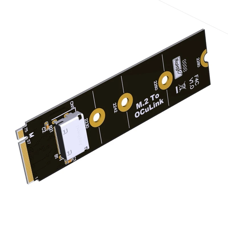 F4C M.2 Nvme Pcie 4.0 To Oculink SFF-8612 Adapter For 2.5 Inch NVME U.2(SFF 8639)SSD PCI-E NGFF Adapter Card