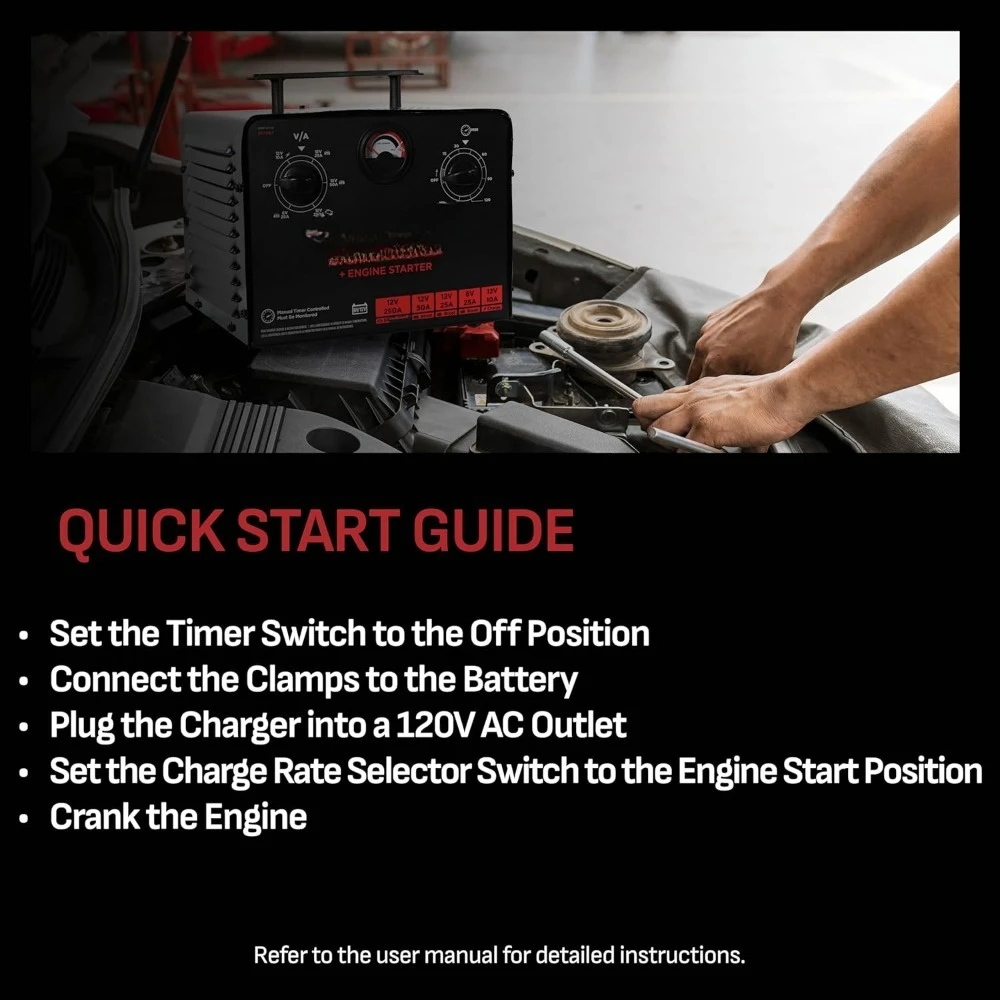 الأدوات والمعدات.6 فولت/12 فولت شاحن بطارية يتم التحكم فيه بالوقت ومبتدئ المحرك - شاحن يتم التحكم فيه بدقة مع مؤقت 135 دقيقة #3