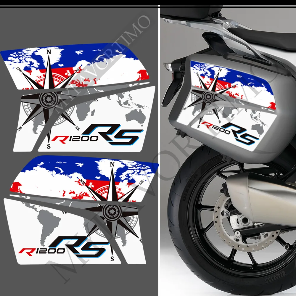 

For BMW R1200RS R 1200 RS R1200RS Motorcycle Tank Pad Trunk Luggage Cases Panniers Stickers Decals