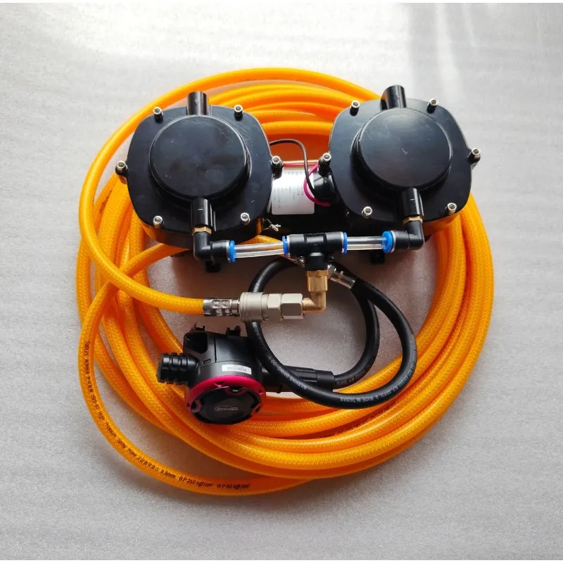 10M depth 12V diving device high-quality adjustable secondary respirator imported high-pressure air supply pipe