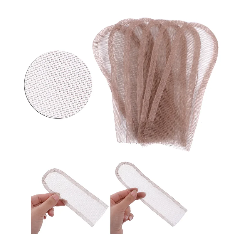 10pcs 2*4 /2*6 /4*4 Swiss Lace Closure Front Base Hairnet Ventilating Hair Net for Making Lace Wigs Cap Closure Wig Accessory
