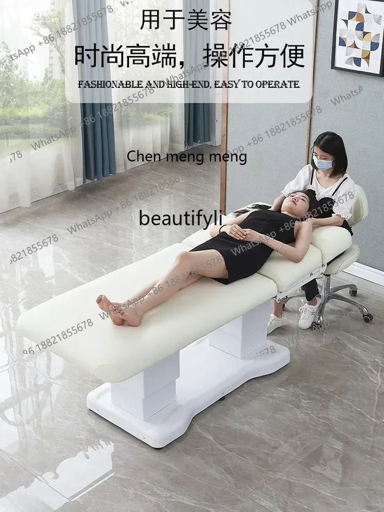 200302Multifunctional Electric Massage Therapy with Holes Tattoo Embroidery Body Beauty Massage Bed Beauty Salon Special
