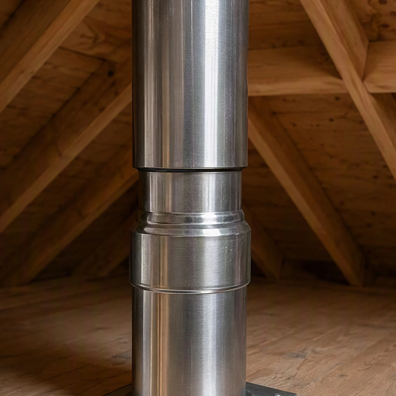 Stainless Steel Chimney Reducer Adapter 120mm to 100mm Flue Pipe Connector for Wood Burning Stove Fireplace
