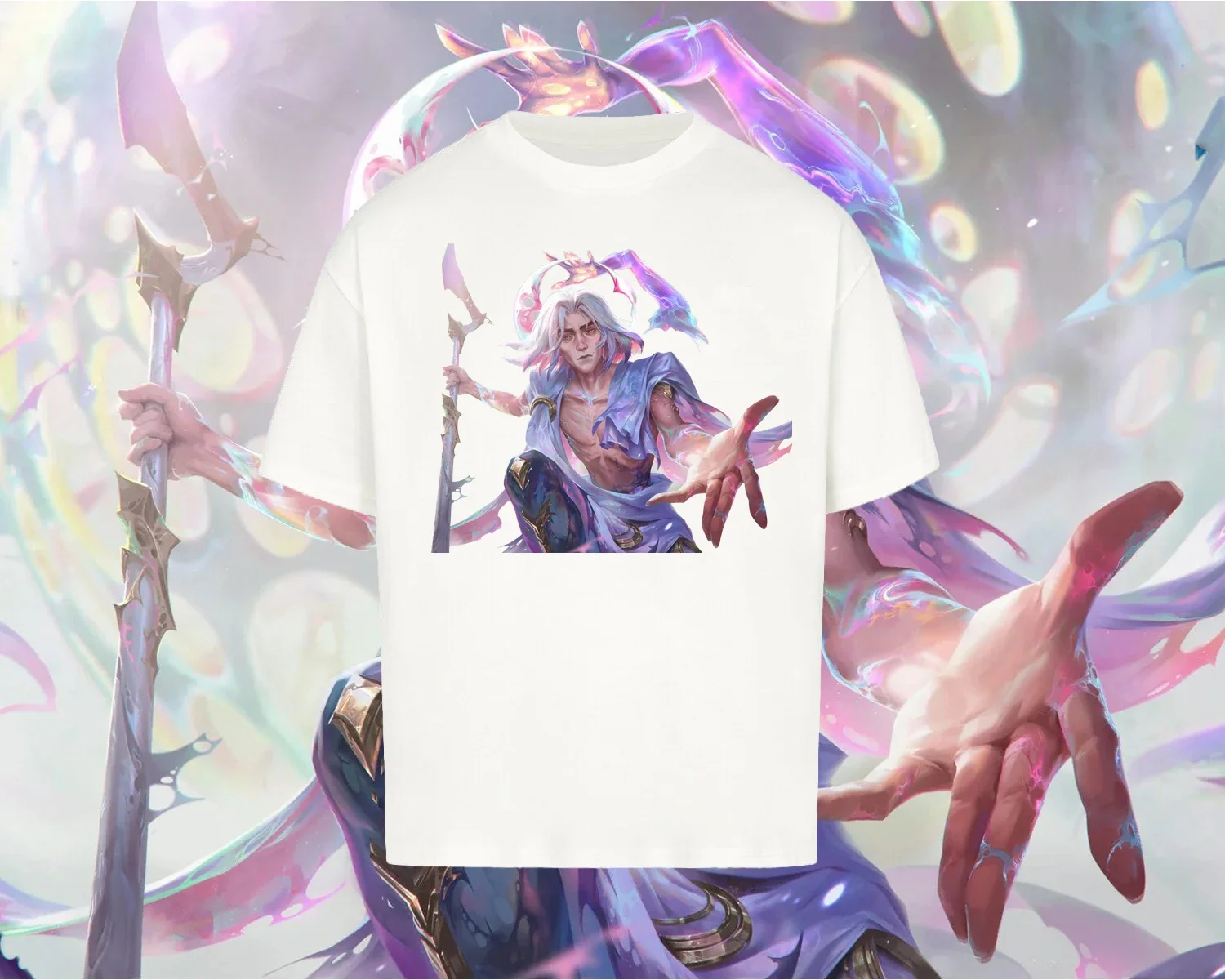 

Hot Anime Arcane Unisex Men Short Sleeves Arcane Season 2 Viktor Jinx T Shirt Women Oversized Cotton LOL Game Casual Loose Tees