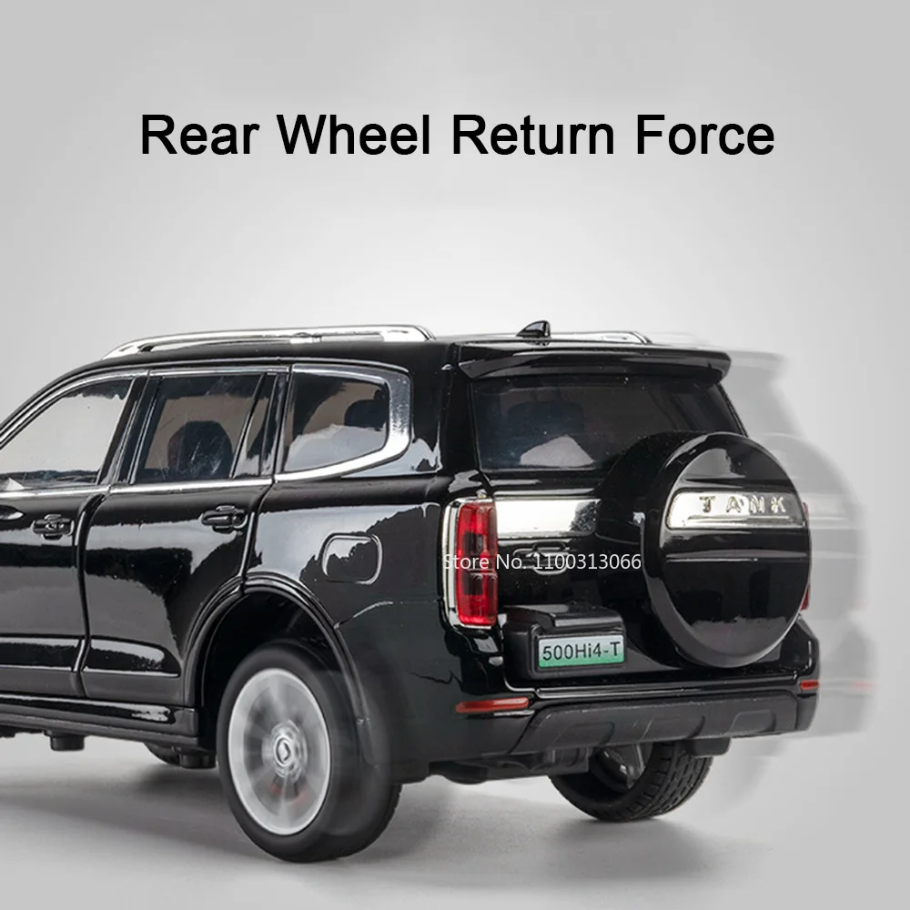 1:24 tanque 500 líder ideal l9 brinquedos carros modelos roda puxar para trás veículo luz som miniatura fora de estrada crianças presentes do dia das crianças