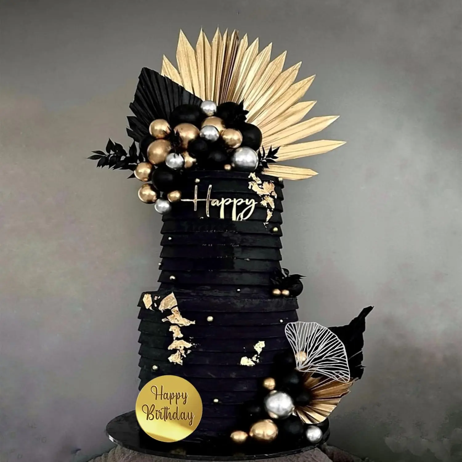 Blaue weiße goldene Kugeln Kuchendeckel Kugeln Geburtstagstorte Dekorationen für Geburtstag Boho Hochzeit Babyparty Partydekorationen – Detail 13