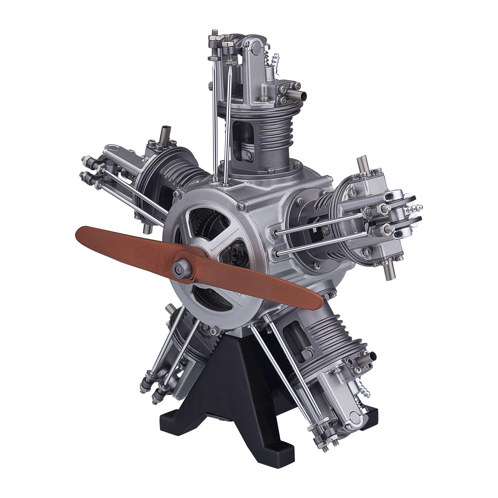 TECHING Five-Cylinder Radial Engine Aircraft Engine Simulation Electric Model Metal Machinery DIY Assembly KIT