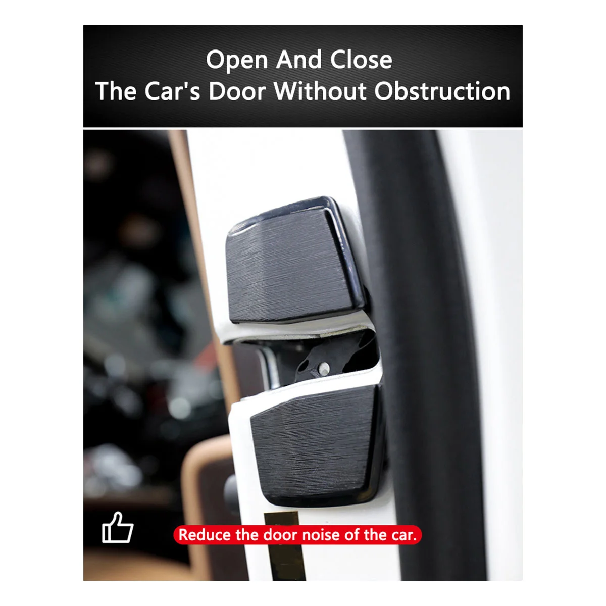 

6 Set Car TRD Door Stabilizer Protector Buckle for Honda Civic Accord CRV Odyssey HRV Door Lock Latches Stopper Covers