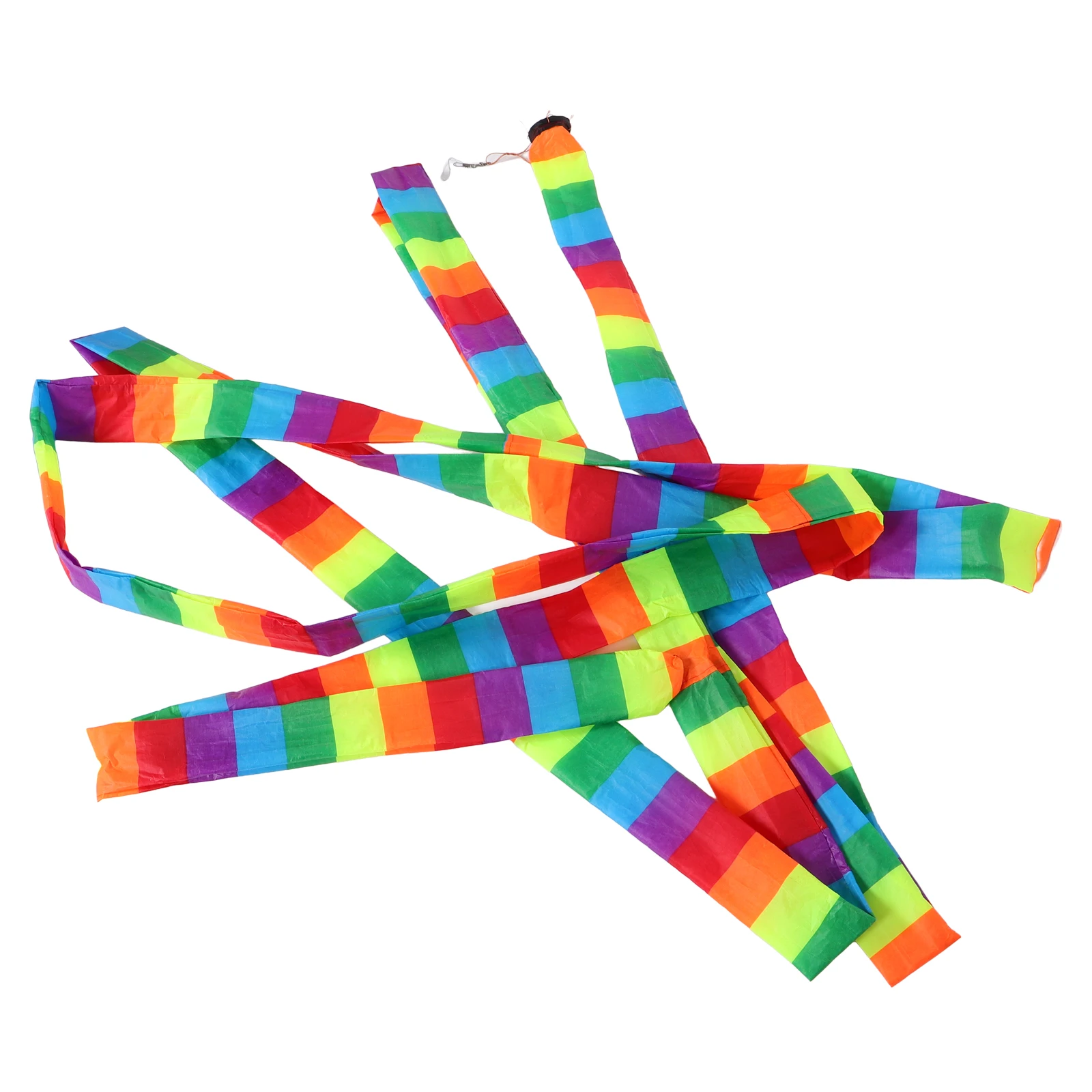Cola de cometa de arcoíris, colas decorativas de tela colorida para hacer cometas, accesorios tridimensionales de vuelo largo, estabilidad