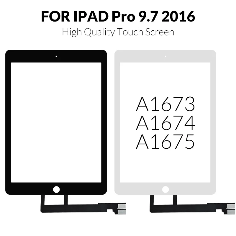 1Pcs Touchscreen Orginal For iPad Pro 9.7 Outer Touch Screen Digtizer Front Glass Senor Replacement A1673 A1674 A1675 Panel Part