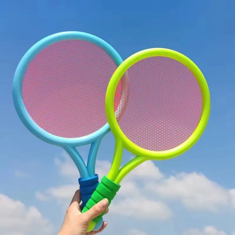 Set di racchette da badminton con manico comodo Palline da tennis portatili Giocattoli da badminton per bambini Leggeri e facili da impugnare