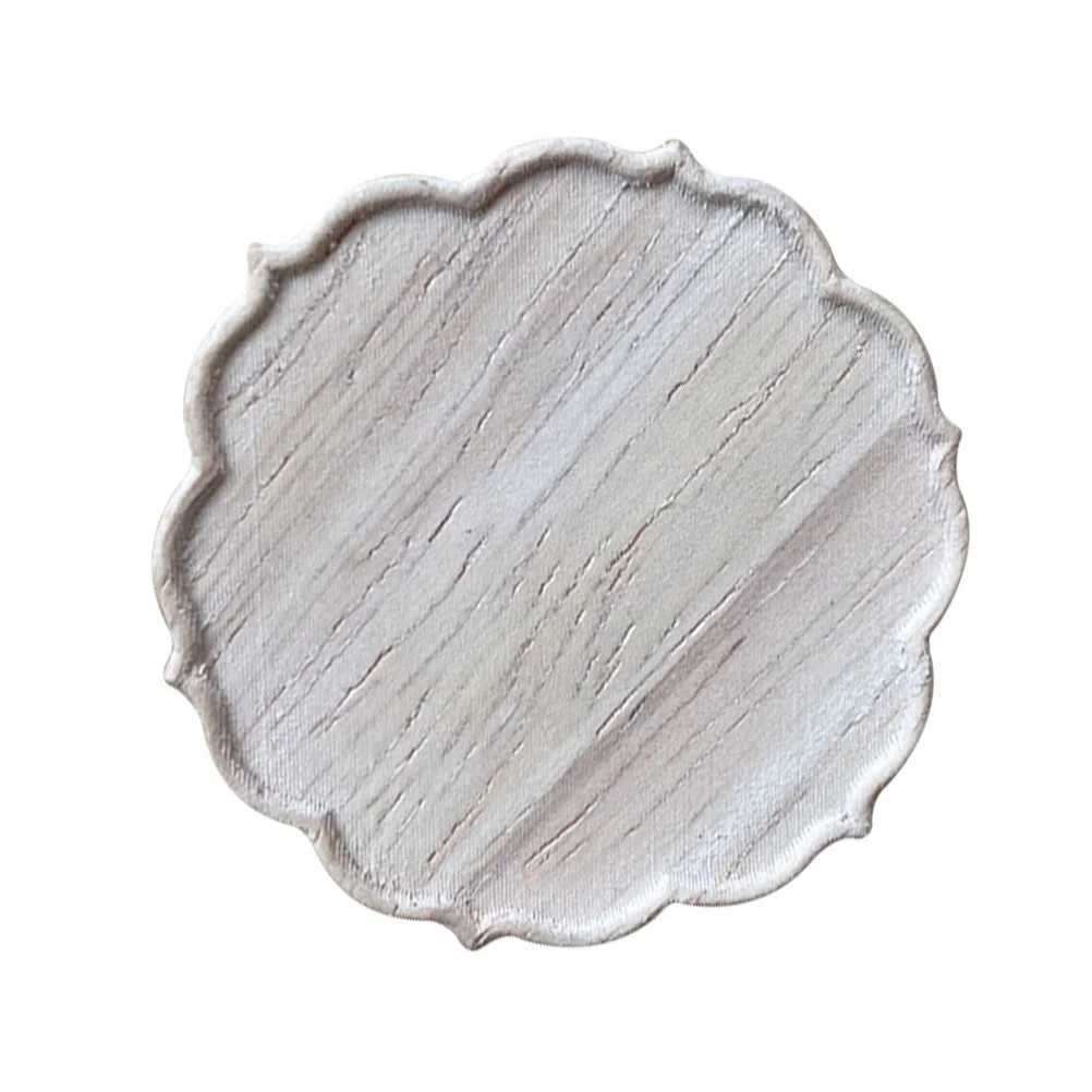 

1Pcs Miniature Wooden Tray for Small House Decoration Stylish Home Decor Craft DIY Realistic Display Accessories Collection