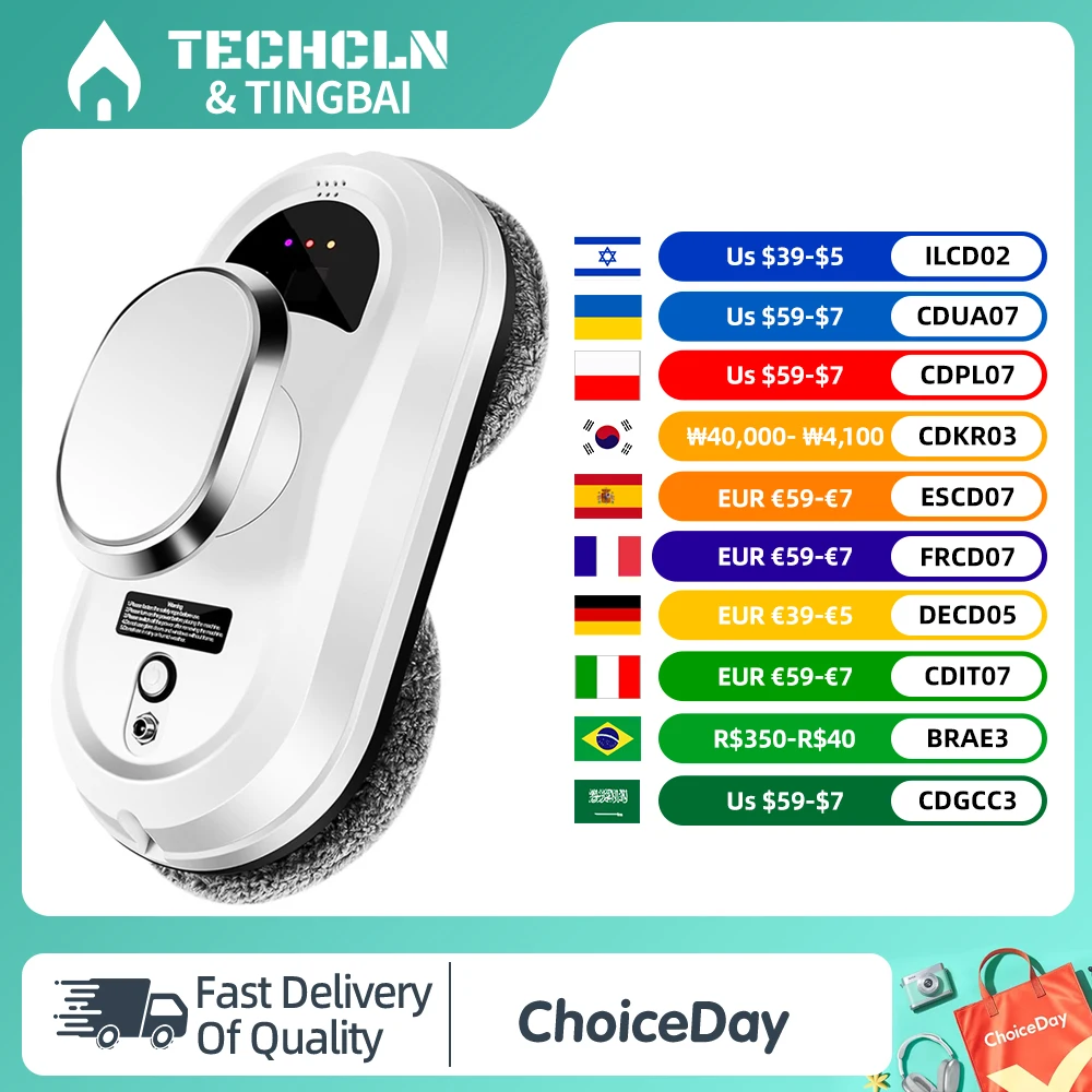 

Intelligent Window Cleaning Robot Vacuum Cleaner Robot Window Cleaner Electric Glass Limpiacristales Remote Control for Home