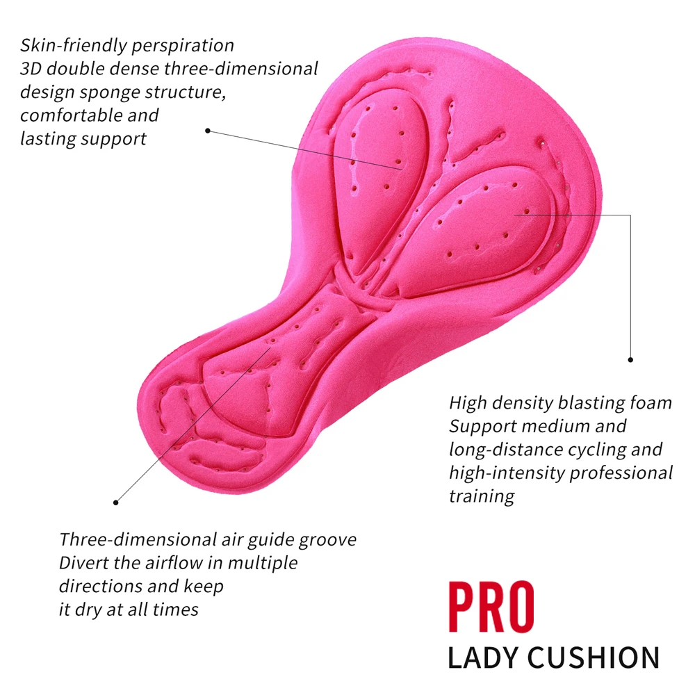 Pantalones cortos acolchados de ciclismo para mujer, ropa interior larga a prueba de golpes, para ciclismo de montaña o carretera