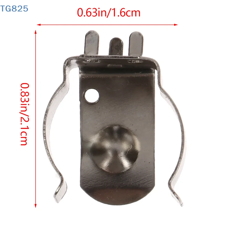 【AN】【AN】10Pcs Nickel Plated Spring Steel Metal Stamping 18650 BC-1719 Battery Contact Clip 18650 Battery Holder Accessories