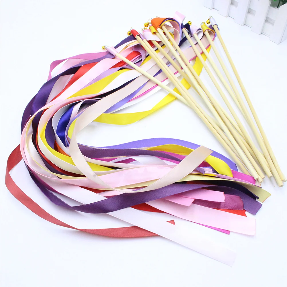 

12Pcs Wedding Bells Colorful Streamers Ceremony Reception Wedding Party Favors Fairy
