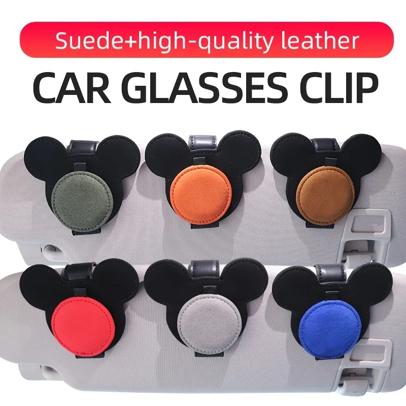 

Cute Car Mini Sunglasses Clip Suede Glasses Clip for Volkswagen Beetle golf Audi Q3 A3 S3 8V MINI