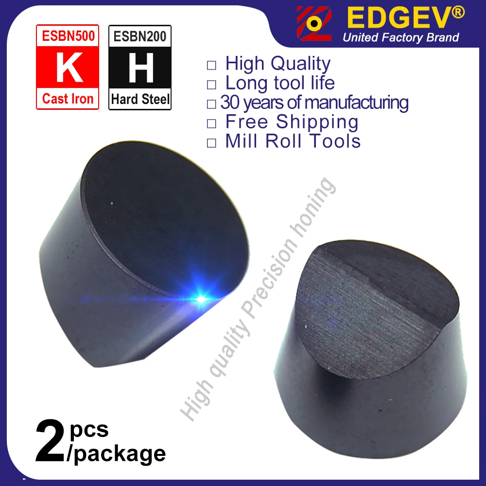 

RCGX060600 RCGX090700 RCGX1207 PCBN lathe turning tool RCMX RCGX V cbn inserts high quality boron nitride blade cutter 2pcs