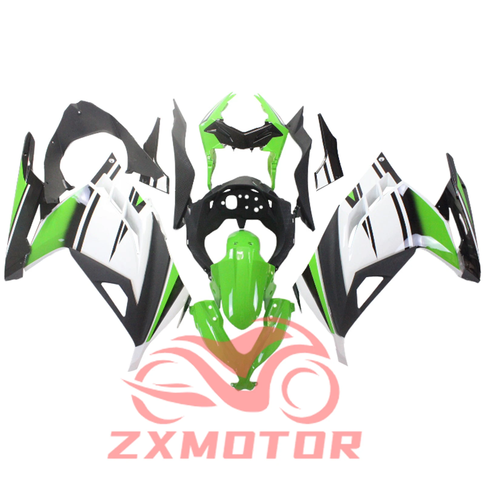 

Для Kawasaki Ninja 300 2013 2014 2015 2016 Обтекатели мотоцикла Ninja 300 EX300 13-17 Ninja 300 Комплект обтекателей кузова Новый