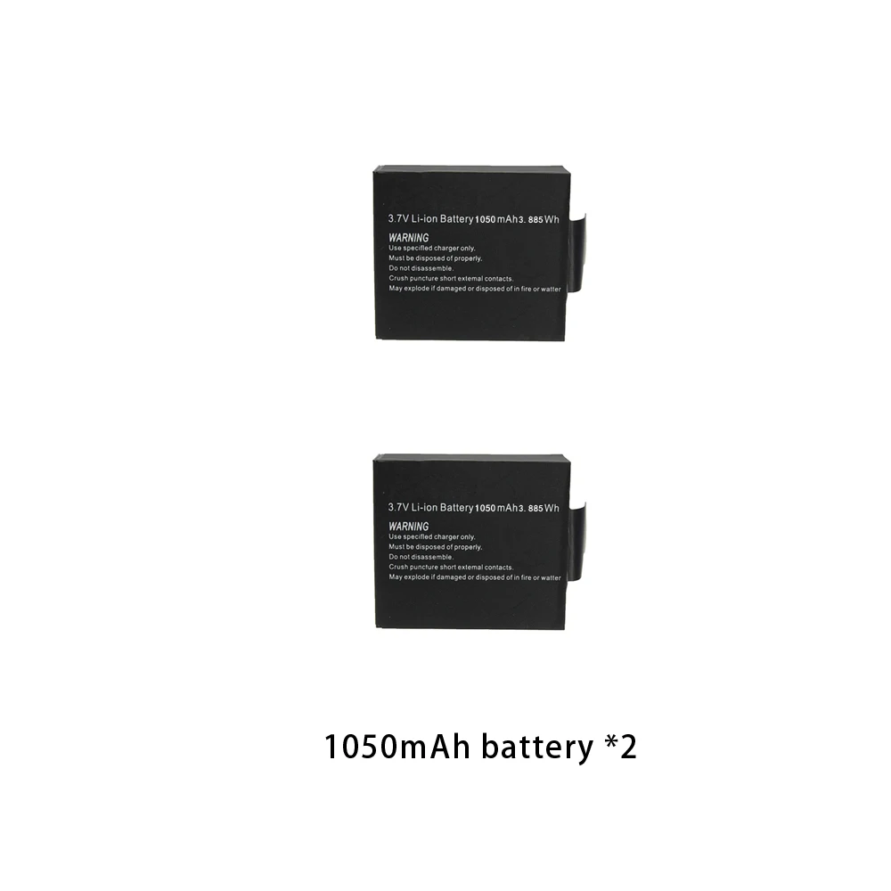 CERASTES 충전식 배터리, 액션 카메라 백업 배터리, V39, V35, V316 용, 3.7V, 1350mAh, 로트당 2 개